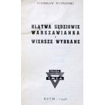 S. Wyspiański - Klątwa , Sędziowie, Warszawianka i Wiersze wybrane - Rzym 1946