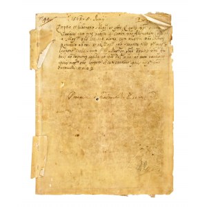 Manoscritto notarile su pergamena