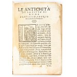 [ROMA] MAURO, Lucio: Le antichità della città di Roma. In Venetia, Giordano Ziletti, 1562