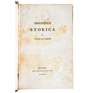 [Storia/Roma] Velleius Paterculus, Caius : Velleio Patercolo Istoria romana. Valerio Massimo, Detti e fatti memorabili. 2 volumi. Milano, Niccolo Bettoni 1826