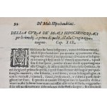 Zacchia, Paolo: DE' MALI HIPOCHONDRIACI LIBRI TRE DEL SIGNOR PAOLO ZACCHIA. IN QUESTA NUOUA IMPRESSIONE CORRETTI, & ACCRESCIUTI DALL'AUTORE NON SOLO DI MOLTE COSE PER ENTRO L'OPERA, MA DEL TERZO LIBRO INTIERO. AL CL.MO & REV.MO SIG. FLORIO BERNARDO M