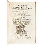 [Medicina/Farmacopea] Murray, Johan Anders : Apparatus medicaminum tam simplicium. Prima edizione, Ticini : ex typographia R. & Imp. Mon. S.Salv., 1787-1792