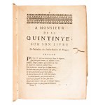 [Orticoltura] de La Quintinie, Jean B. : Instruction pour les jardins fruitiers et potagers, avec un traité des orangers, et des réflexions sur l'agriculture. A Paris, Chez Etienne-Francois Savoye, 1740. 2 volumi