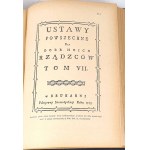 KORZON- WEWNETRZNE DZIEJE POLSKI ZA ST. AUGUSTA ed. 1897 vol. I-VI [complete] half leather