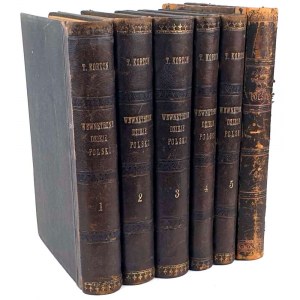 KORZON- WEWNETRZNE DZIEJE POLSKI ZA ST. AUGUSTA ed. 1897 vol. I-VI [complete] half leather