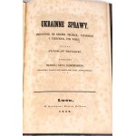 PRZYŁĘCKI - UKRAINNE SPRAWY. PRZYCZYNEK DO DZIEJÓW POLSKICH, TATARSKICH I TURECKICH, XVII. WIEKU. Lwów 1842