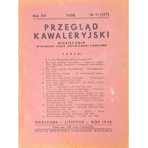 PRZEGLĄD KAWALERYJSKI Nr 11 (157) 1938