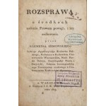 [Z Biblioteki prawniczej Feliksa Szenwica] URMOWSKI- ROZSPRAWA O ŚRODKACH NADANIA PRAWOM POWAGI I IEY ZACHOWANIA 1819
