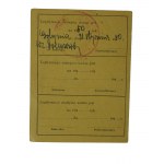 Legitymacja Związek Inwalidów Wojennych Rzeczypospolitej Polskiej wystawiona 13.VIII.1946r.
