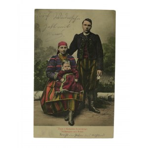 Typy z Księstwa Łowickiego Volkstypen aus Polen, obieg pocztowy 26.5.1915r.