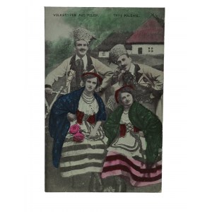 Typy Polskie Volkstypen aus Polen , obieg pocztowy 1.12.1917r.