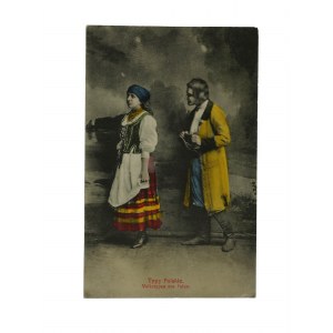 Typy Polskie Volkstypen aus Polen , obieg pocztowy 3.1.1916r.