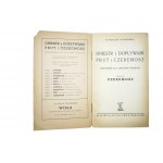SZYMBORSKI S. - Dniestr z dopływami Prut i Czeremosz przewodnik dla turystów wodnych, część X: CZEREMOSZ, Lwów-Warszawa 1937r.