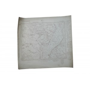 SIELUŃ (Selun) 3733 A , Topographische Karte 1:25,000, print 1940.