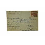 Zofia Stryjeńska Polonaise National Dances , postal circulation 2.XI.1938.