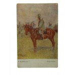 Polska konnica pinx W. Kryciński, obieg pocztowy, Wydawnictwo Salonu Malarzy Polskich w Krakowie 1920r.