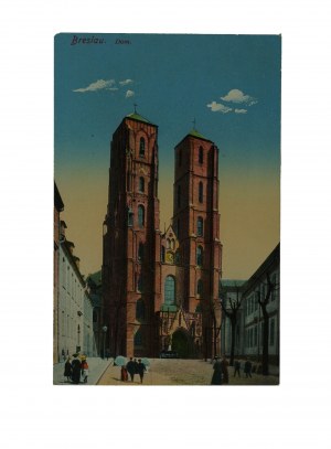 WROCŁAW Cathedral / Breslau house , uncirculated, verlag S.W.i.B.