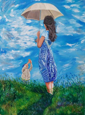 Tomasz Koper, Kobieta z parasolem, 2022