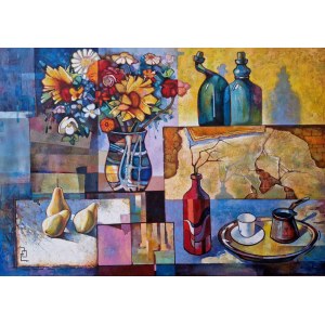 David Bagalishvili, Still Life with Pears, 2023