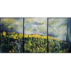 Bartholomew Kulpa, Sunflowers on Danishev from the series Journey through a Dream, 2024