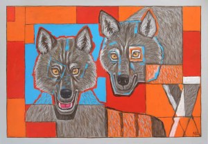 Mikołaj Malesza, Mondrian and Wolves, 2024