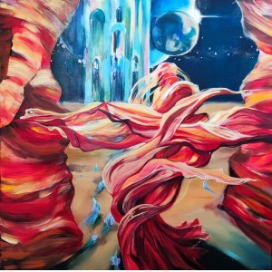 Aleksandra Antonina Wisniewska, DIUNA 110 x 110 cm