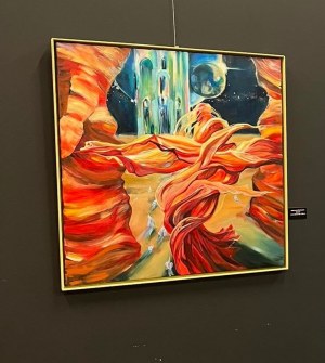 Aleksandra Antonina Wiśniewska, DIUNA 110 x 110 cm