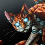 Emil Goose, CAT, 70 x 70 cm