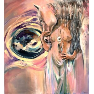 Aleksandra Antonina Wiśniewska, CZUŁA PRZEWODNICZKA, 110 x 130 cm