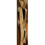 Grzegorz Stec, FIGURE CARRYING THE DARK, 120 x 30 cm