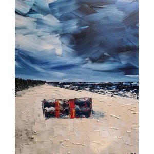 Agnieszka Słońska-Więcek, Trunk on the beach / 2023