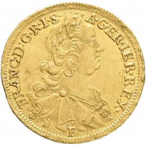 FRANCIS I. Stephan Loraine 1745-1765 1 Ducat 1765 WI Posthumous , KM#1725 Au.986 3,493g, 21mm R!,
