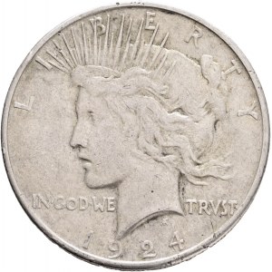 USA 1 Dollar PEACE 1924 S San Francisco , KM#150 Ag.900 26,65g