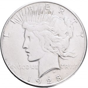 USA 1 Dollar PEACE 1928 S San Francisco , KM#150 Ag.900 26,71g