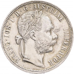FRANCIS JOSEPH I. 1848-1916 1 Gulden 1880, KM#2222 Ag.900, 12,24g 29/2mm, Vienna
