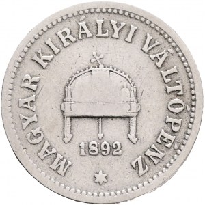 FRANCIS JOSEPH I. 1848-1916 10 Filler 1892 KB, KM#482 Nickel 2,92g 19/1,32mm, Kremnica