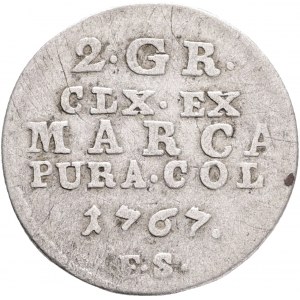 2 grossus 1767 STANISLAUS AUGUSTUS Warsaw