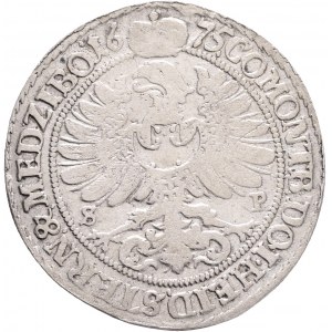 Silesia XV. Kreuzer 1675 SP SYLVIUS FRIEDRICH Wurttemberg - Ols, R!