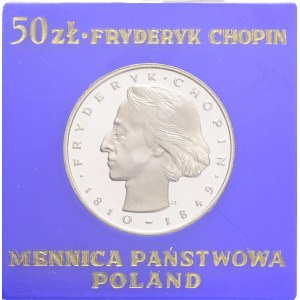 50 Zlotych 1972 MW Frederic Chopin, original case