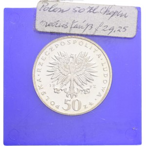 50 Zlotych 1972 MW Frederic Chopin, original case