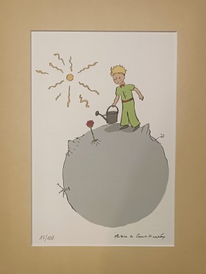 Antoine de Saint-Exupéry (1900 - 1944) Mały Książę dba o swoją różę, 2023 - (1943)