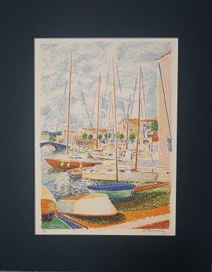 Serge MENDJISKY, (1929-2017) Port Grimaud VI