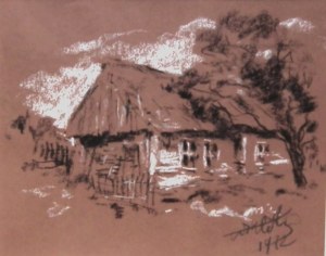 Wiktor Zin(1925 Hrubieszów-2007 Rzeszów),Chata,1972