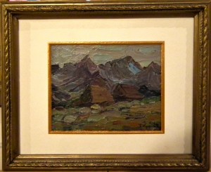 Tadeusz Kurek(1906-1974),Szałasy górskie w Tatrach,1960