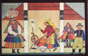 Zofia Stryjeńska(1891-1976), cykl Stroje Ludowe - Łowickie, 1931