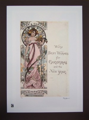 Alfons Maria Mucha (1860-1939) Moët & Chandon Champagne 1899