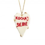 Love yourself necklace, unique, Romana Bielecka