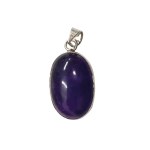 Silver (925) pendant with amethyst (?)
