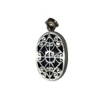 Silver (925) pendant with amethyst (?)