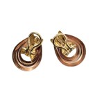 Vintage gold earrings